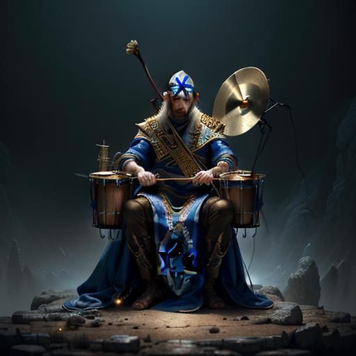 Epic Drummer Boy Digital Matte Painting