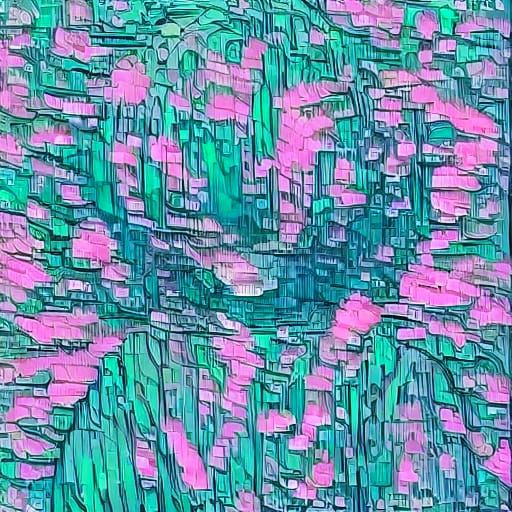 Ethereal Anime Doll Basks in Whimsical Garden