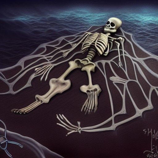 Ocean Bottom Skeleton: Photographic Art