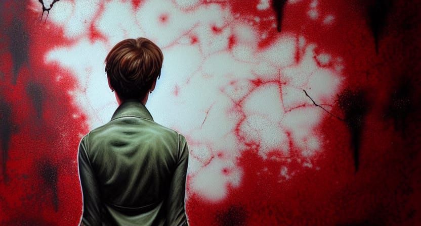 Rebecca Chambers Rorschach Test in Photorealistic Style