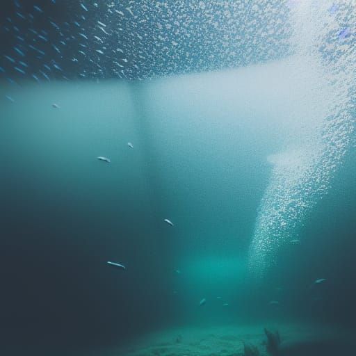 Underwater Trench in Professional Photography Style