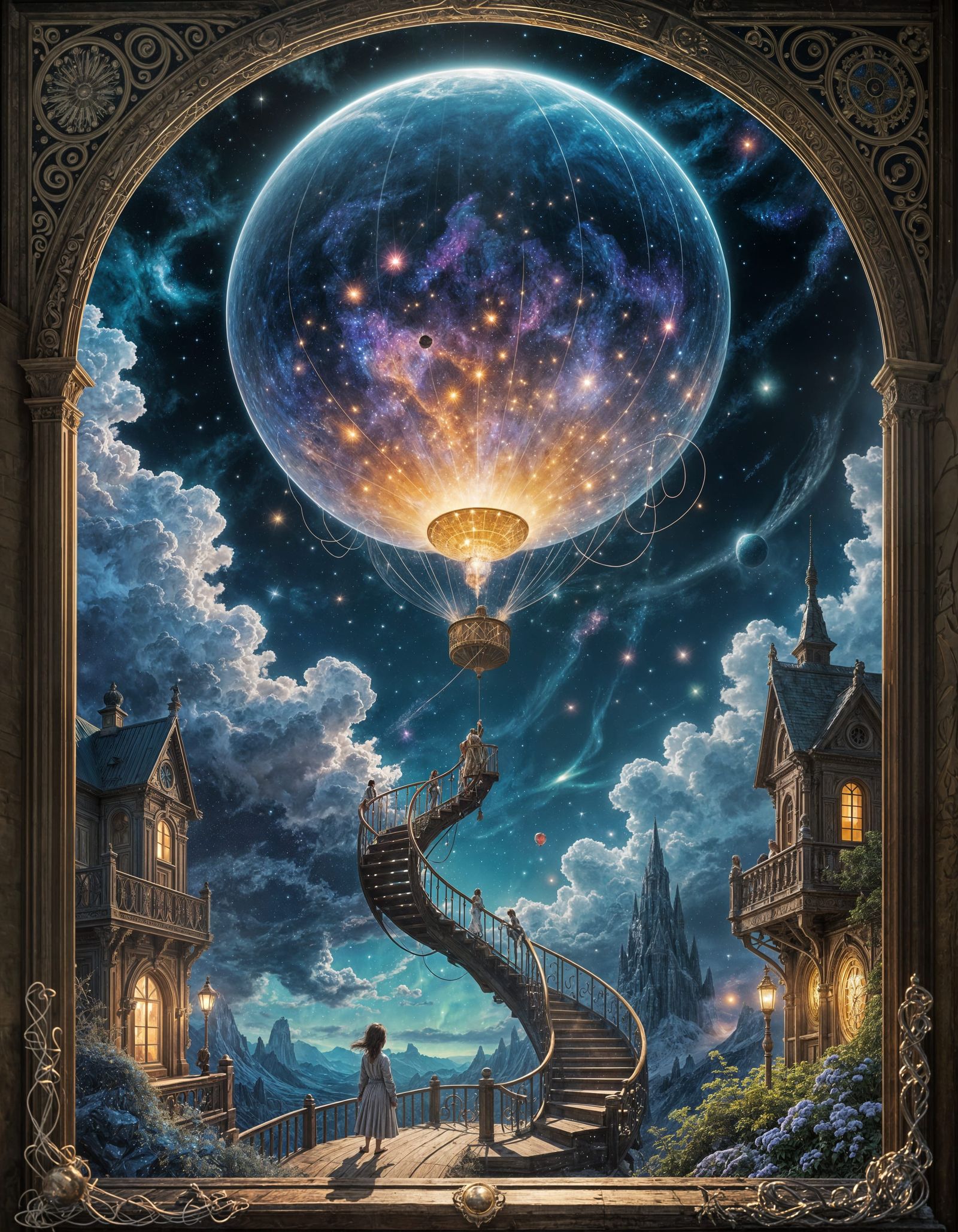 Cosmic Chrysalis: A Celestial Balloon Among the Stars