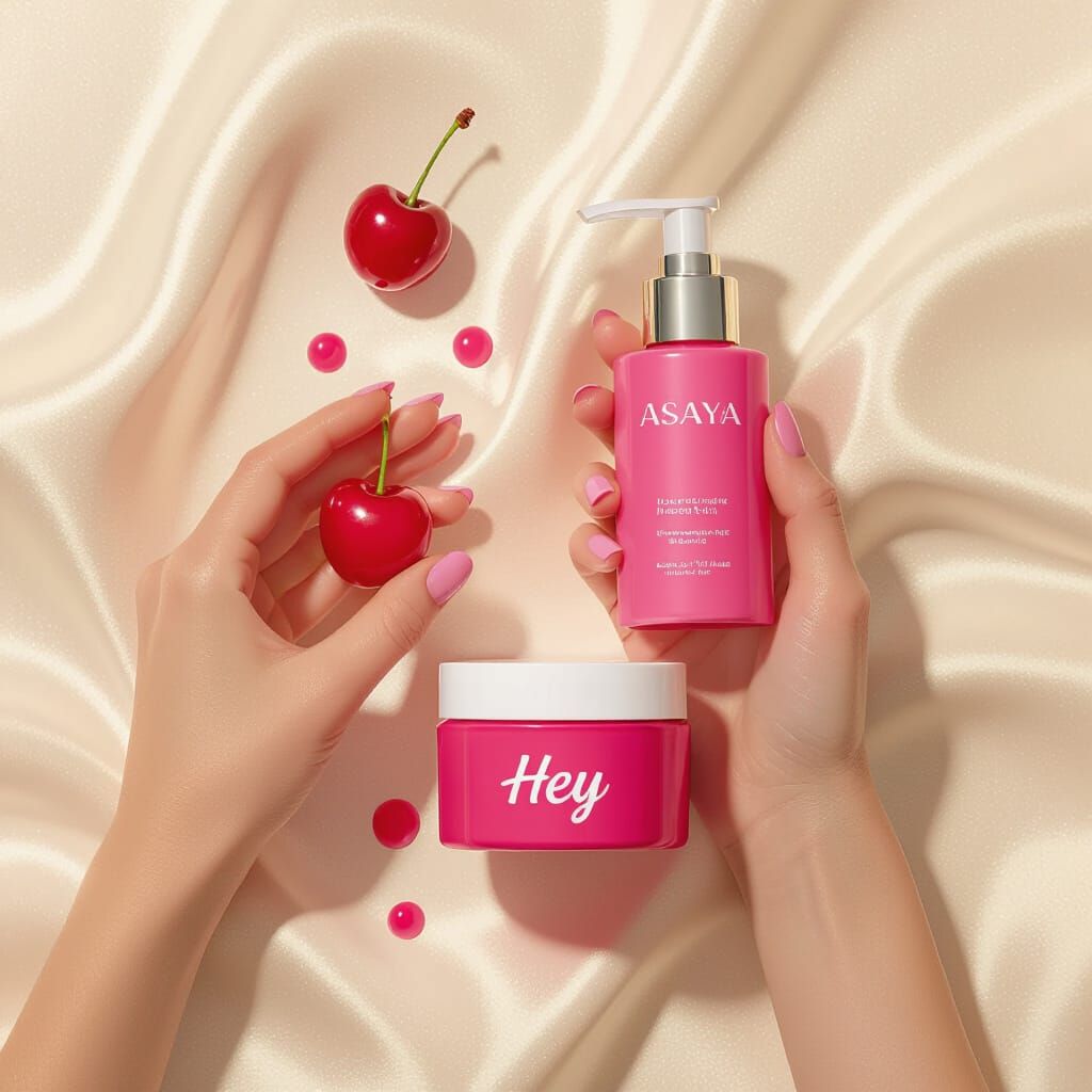 Magenta Cherry Squeeze: Pop Art Still Life