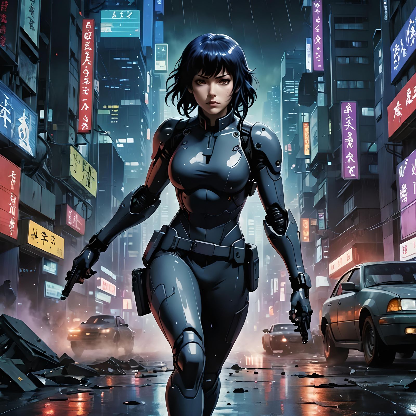 Motoko Kusanagi: Ghost in the Shell Anime Art