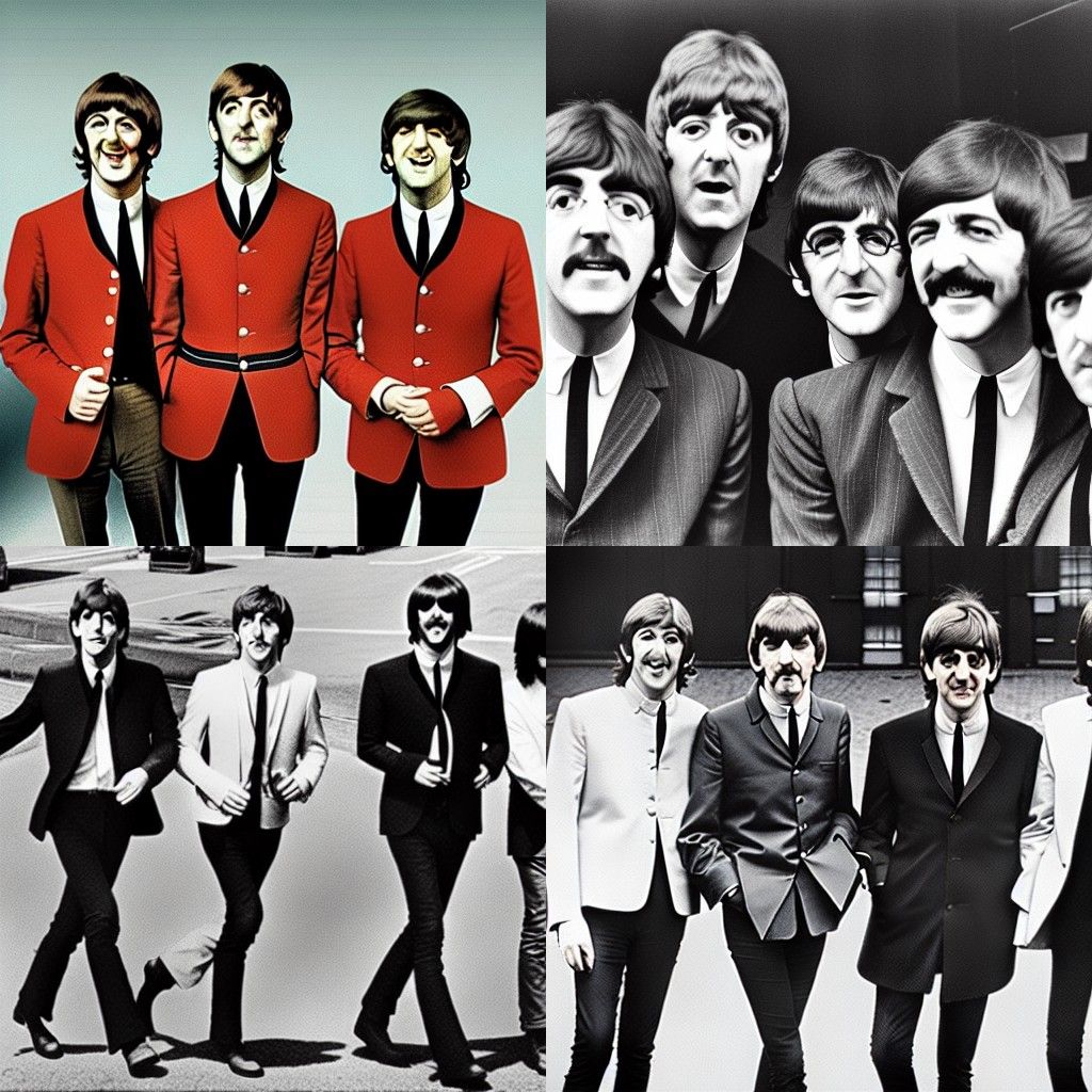 The Beatles: A Digital Art Portrait