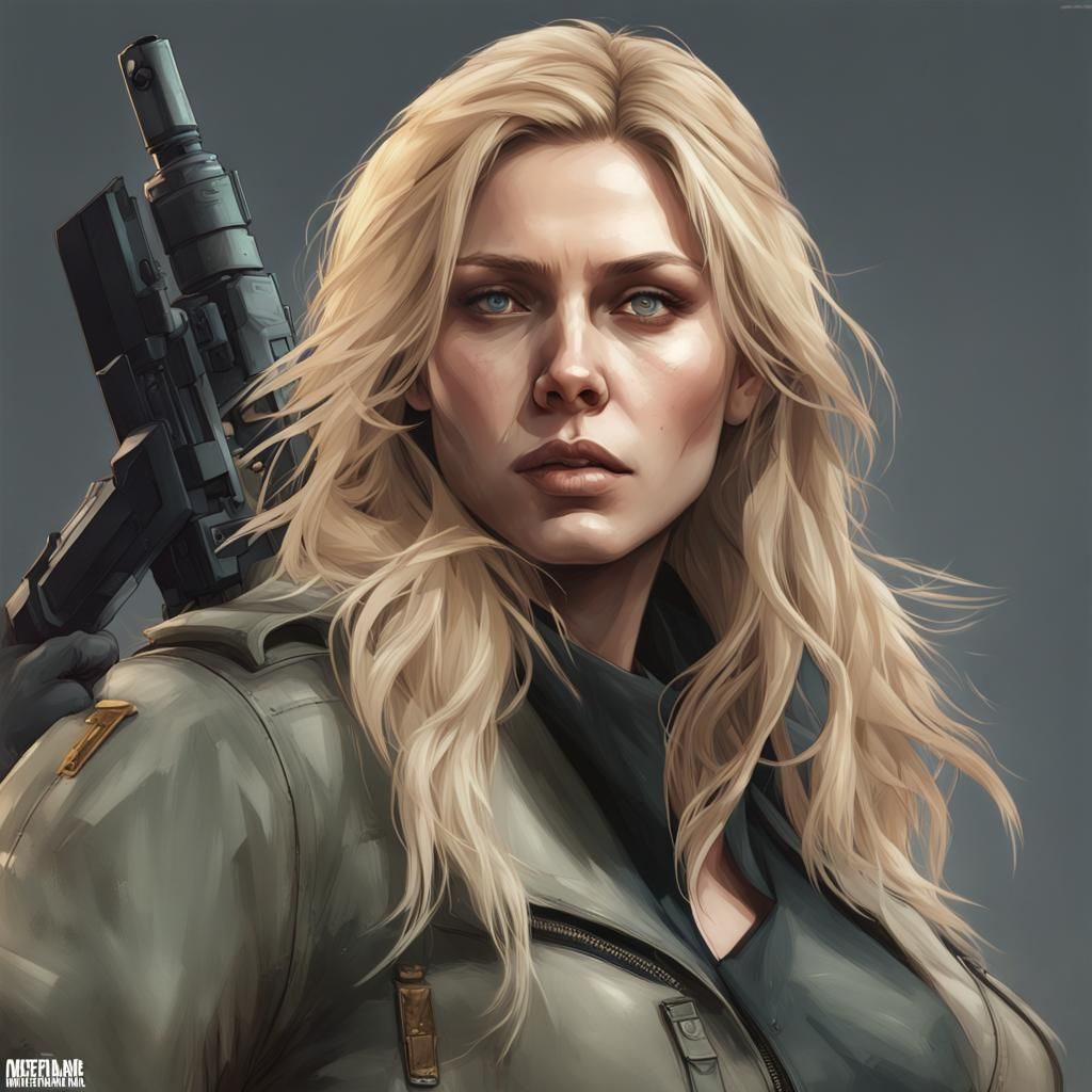 Elizabeth Olsen as Sniper Wolf Portrait