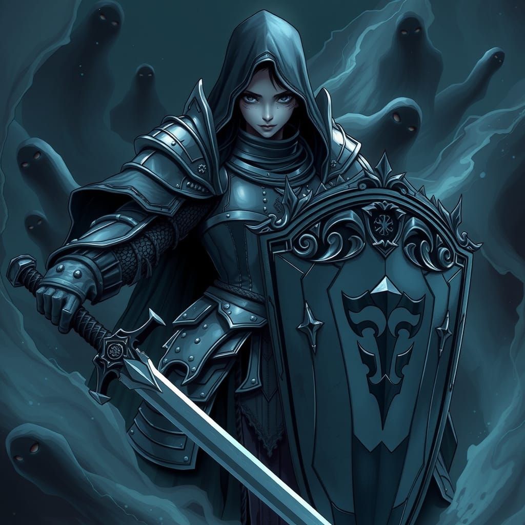 Stone Knight Emerges: Anime-Style Dark Radiance