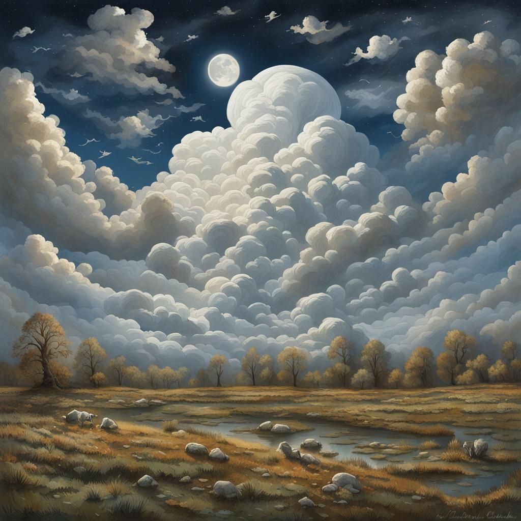Imaginative Cloudscapes: A Whimsical Sky