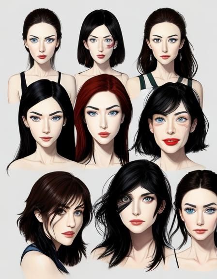 Abstract Interchangeable Face Generated by AI