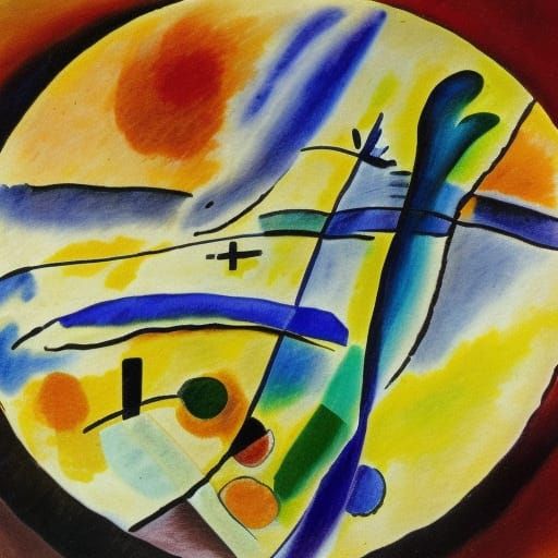 Futuristic Plate in Impasto Ink Drawing Style