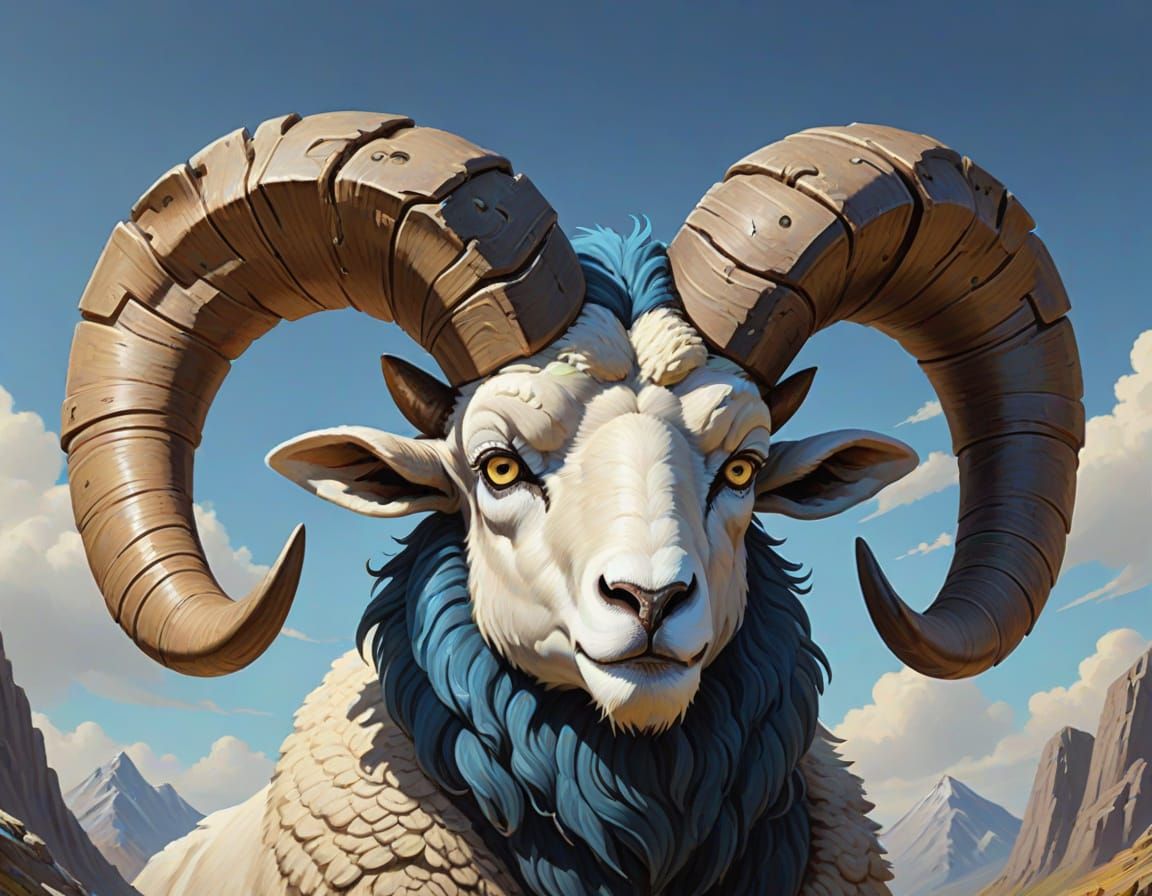 Massive Ram in the Style of Gary Gygax