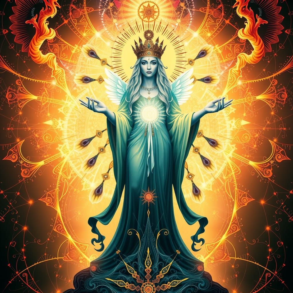 Fractal Goddess of Cosmic Elegance