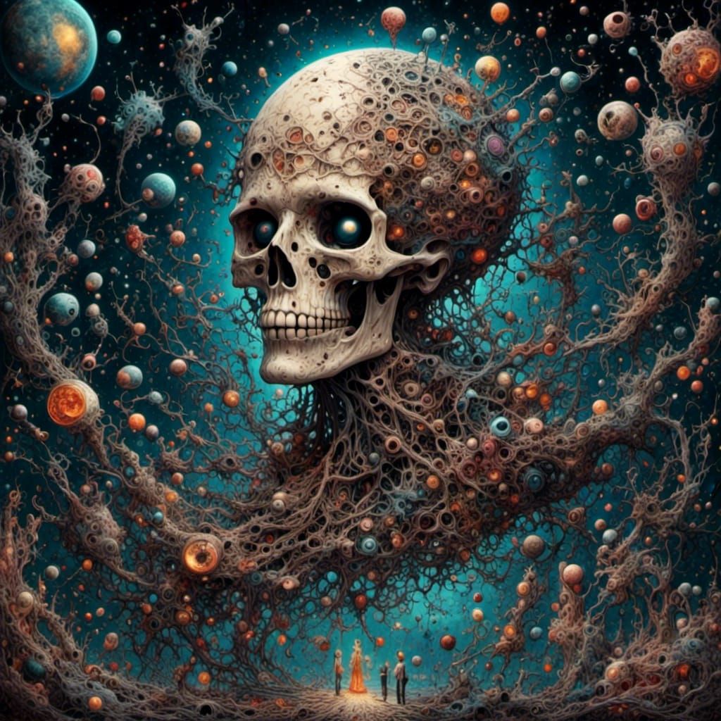 Intricate Gothcore Magnetostriction Surrealism Masterpiece