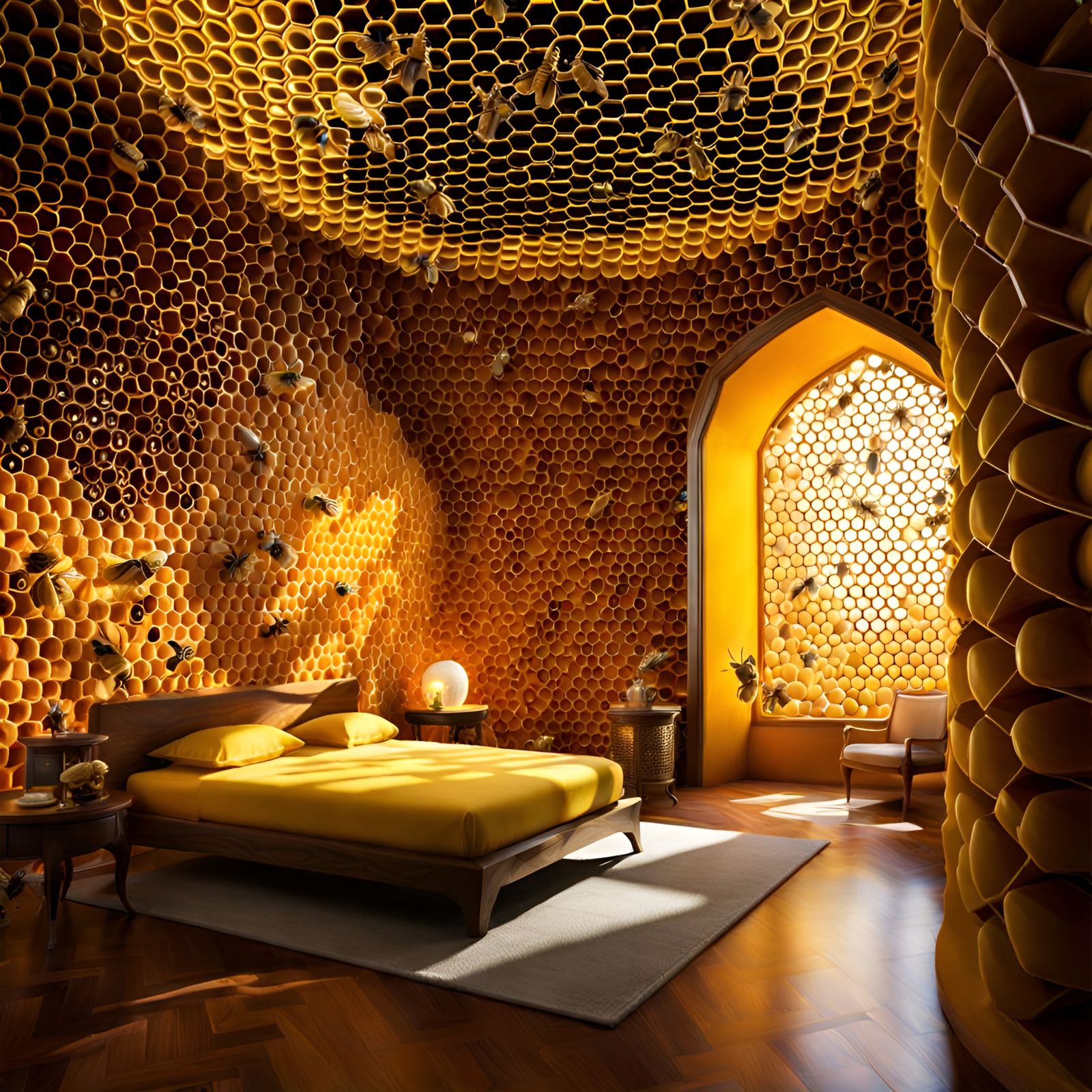 Bee's Eye View of Beehive Throne Room