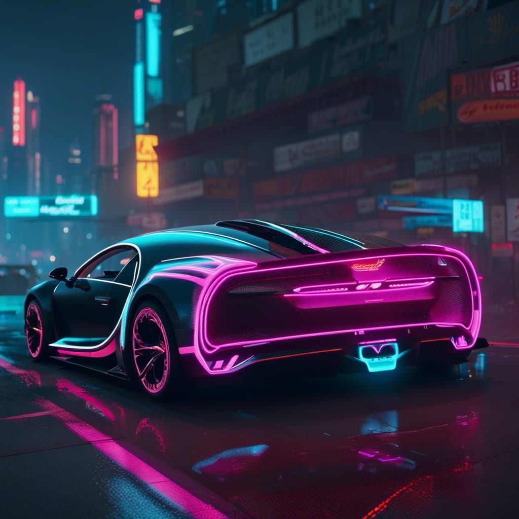 Bugatti Chiron in Cyber