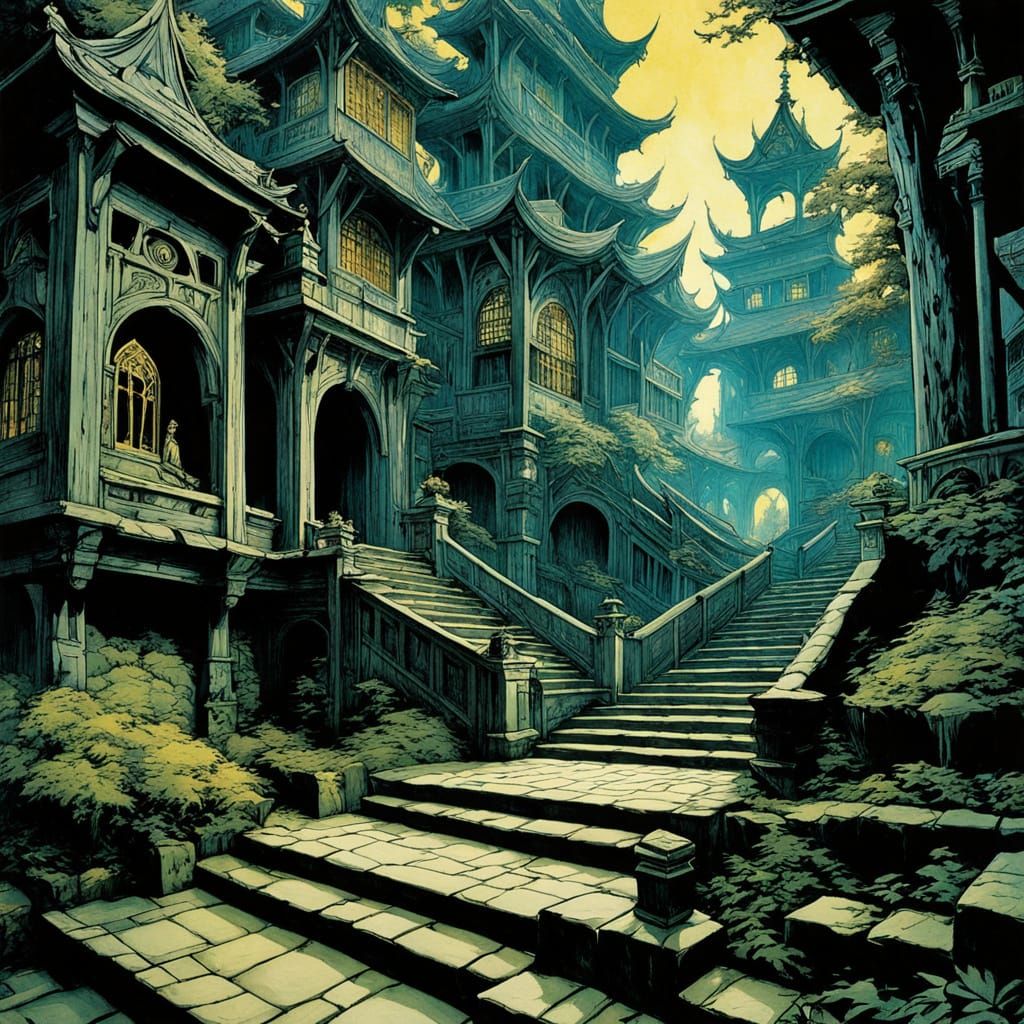 Echoing Labyrinth of Saturated Colors