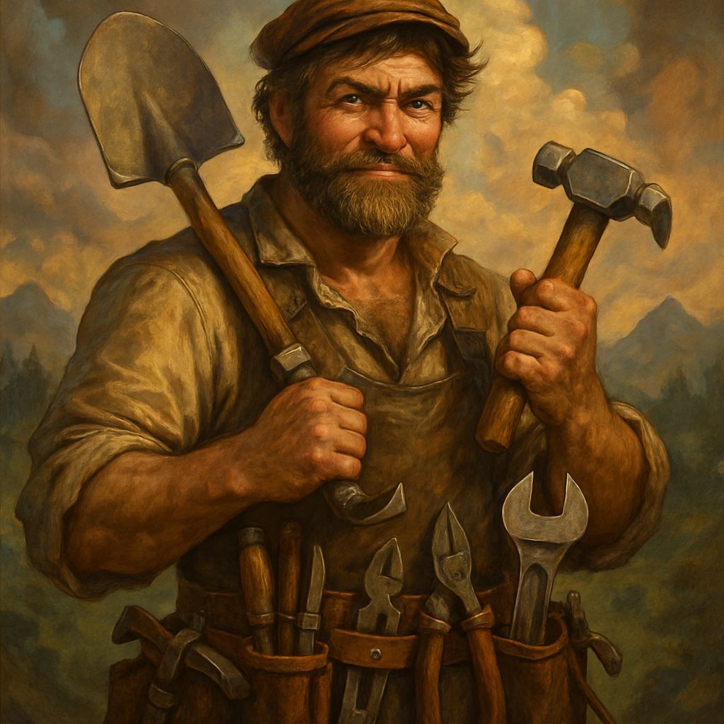 Fantasy Art Portrait of a Handyman