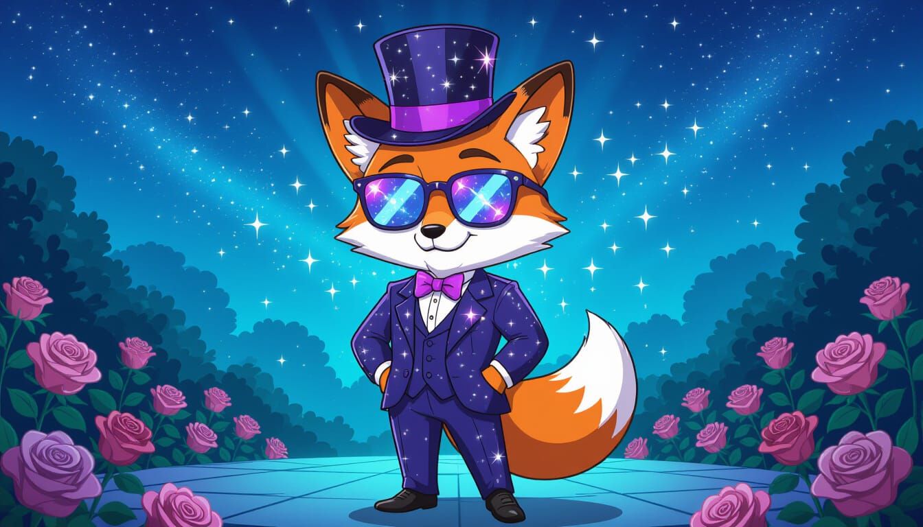 Cosmic Fox in a Cosmic Business Suit