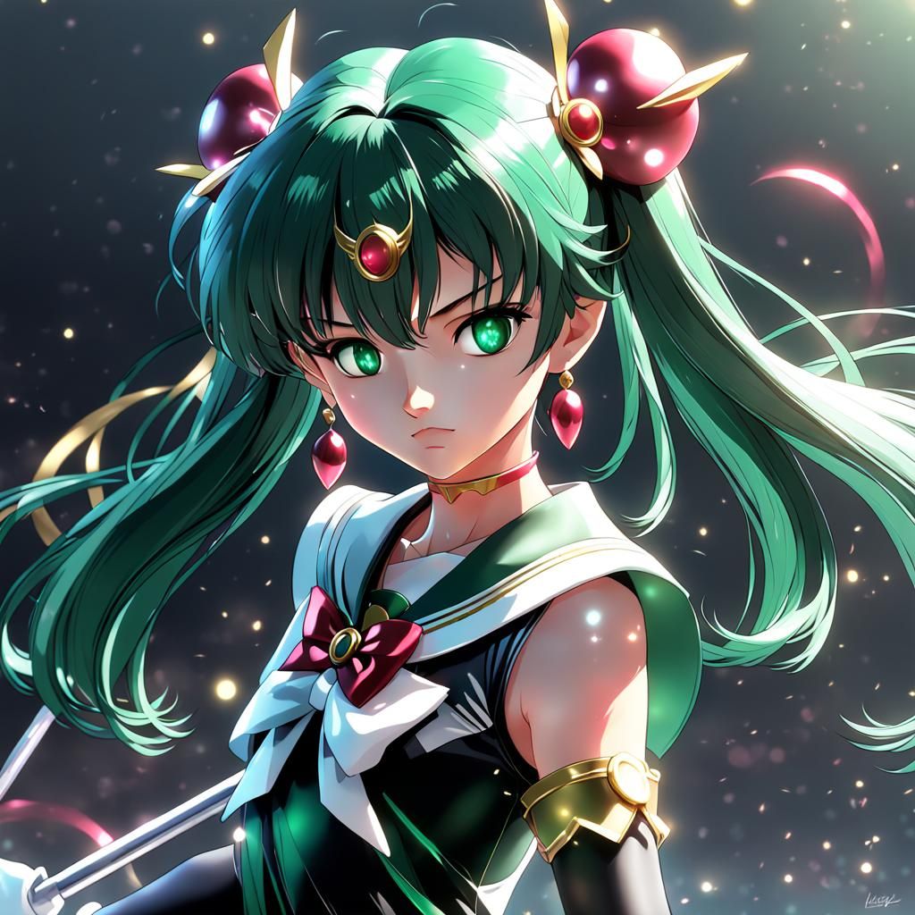Sailor Pluto 3D Anime Art in 8K