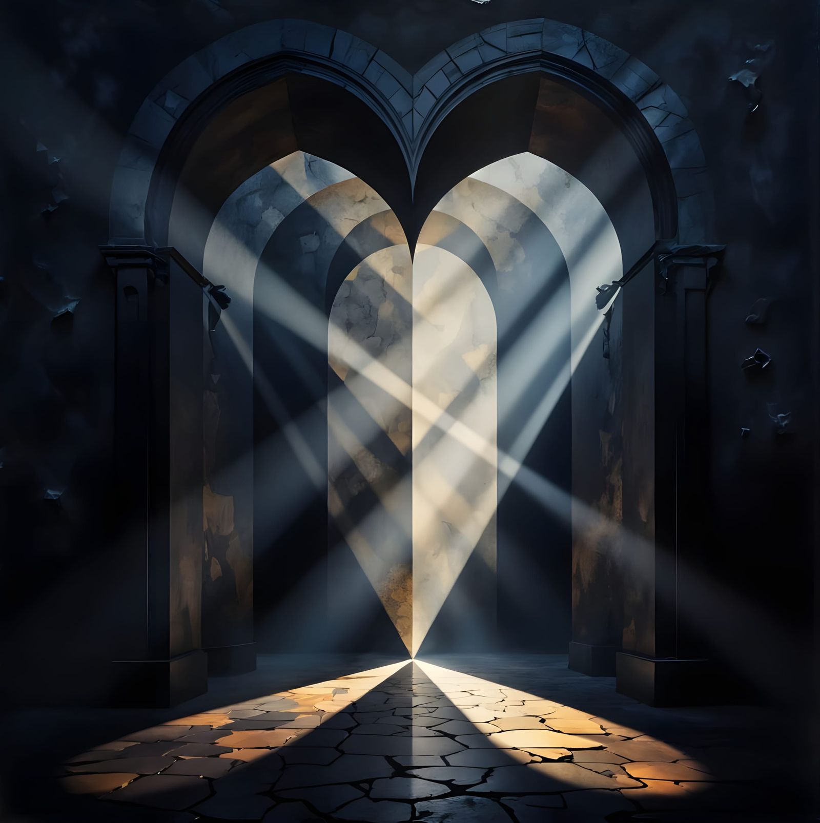 Light and Shadow Tendrils Intertwined