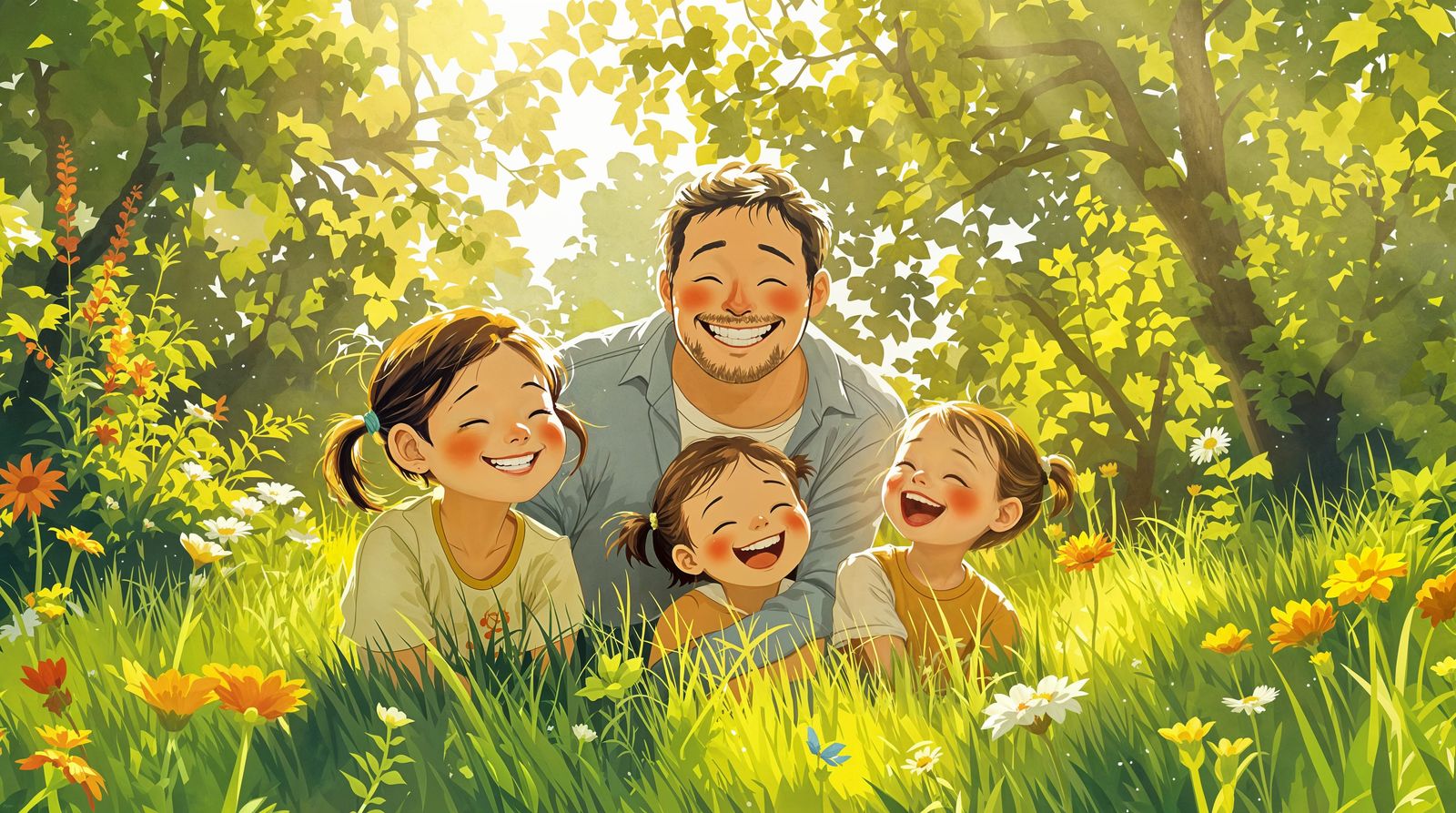 Sunny Family Moments in Vibrant Color