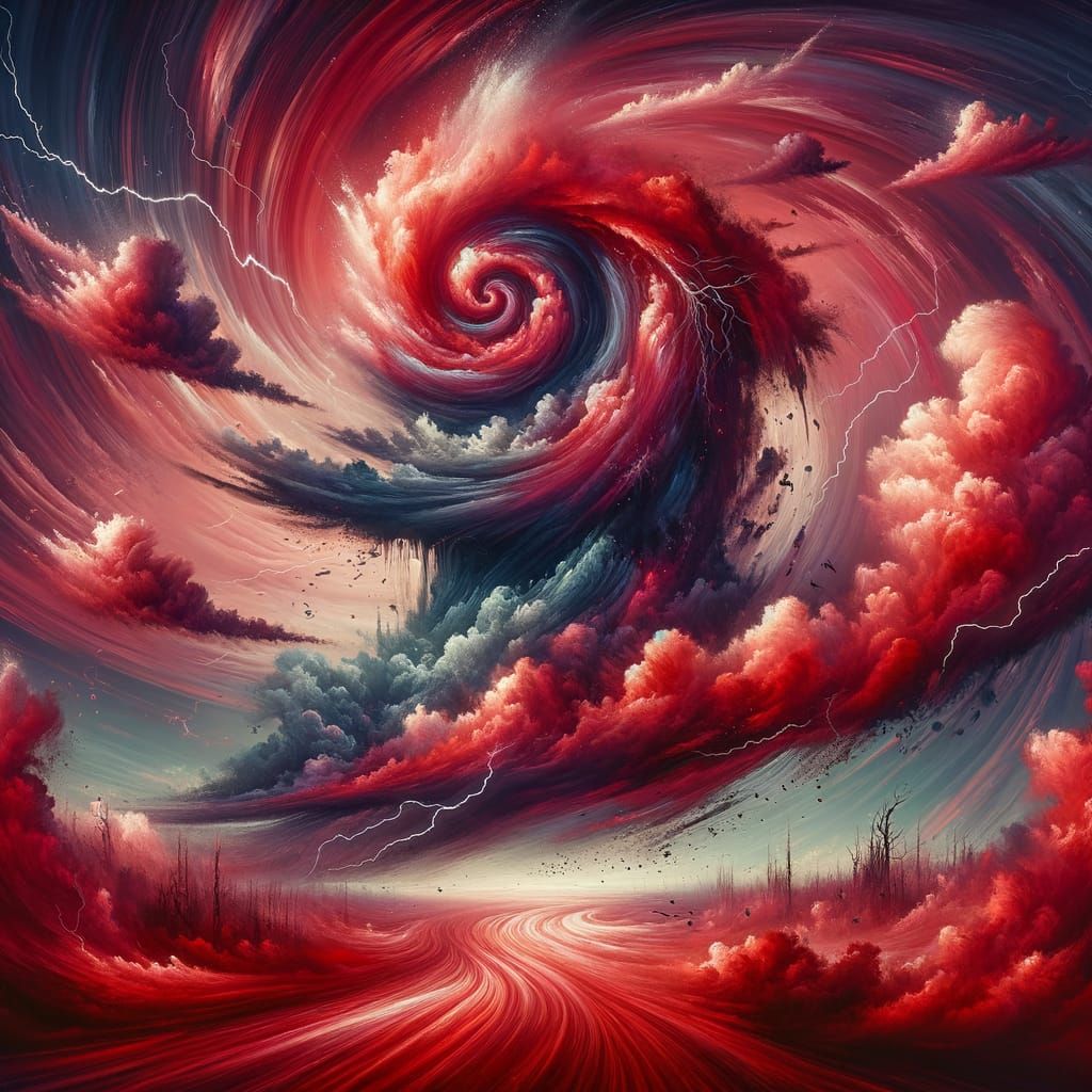 Crimson Tempest Symbolizing Emotional Abuse