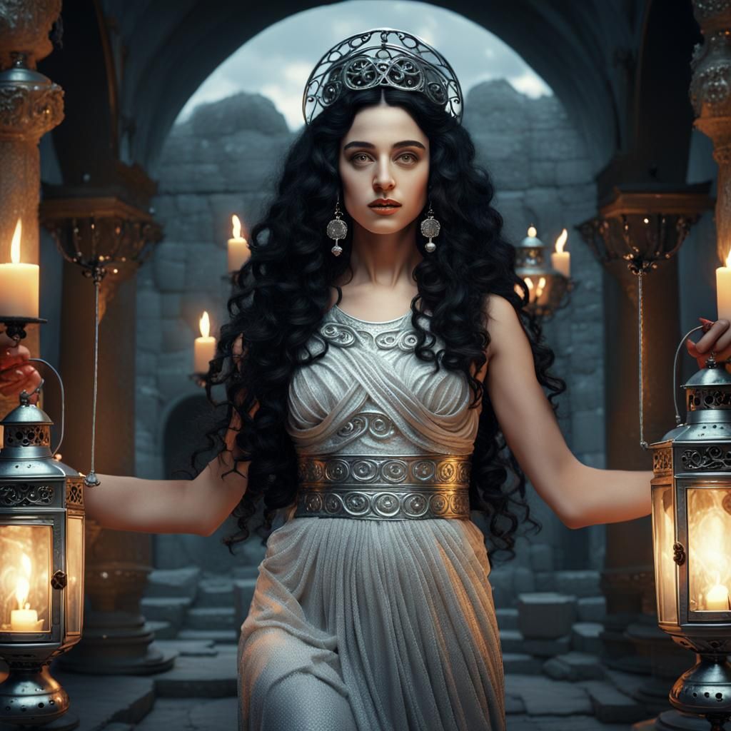 Greek Goddess Hekate in the Underworld