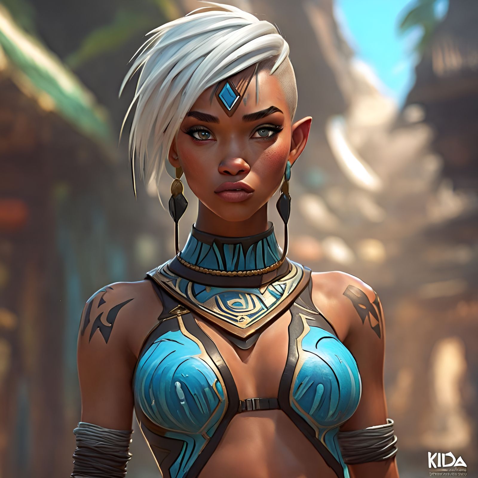 Kida of Atlantis in Hyperdetailed Fantasy Art