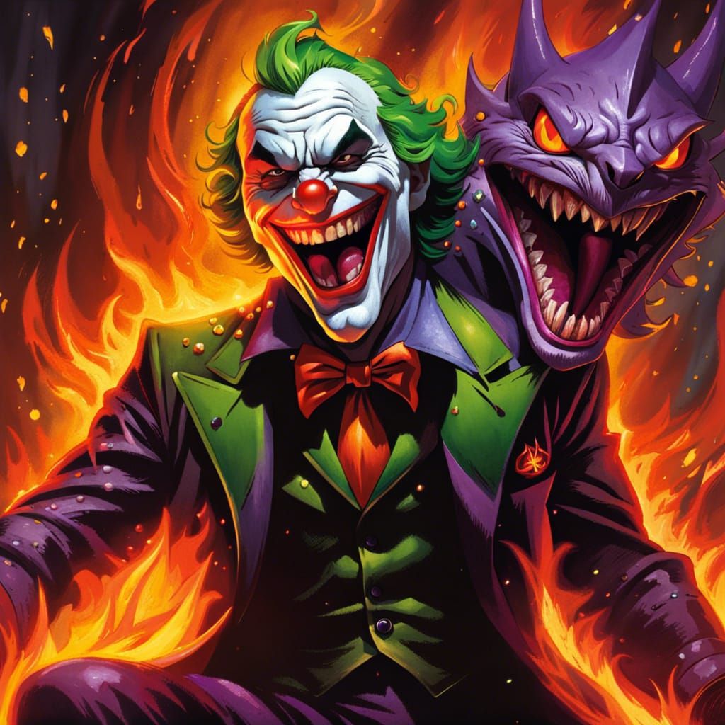 Joker's Fiery Smile and Crystal Knight Battle
