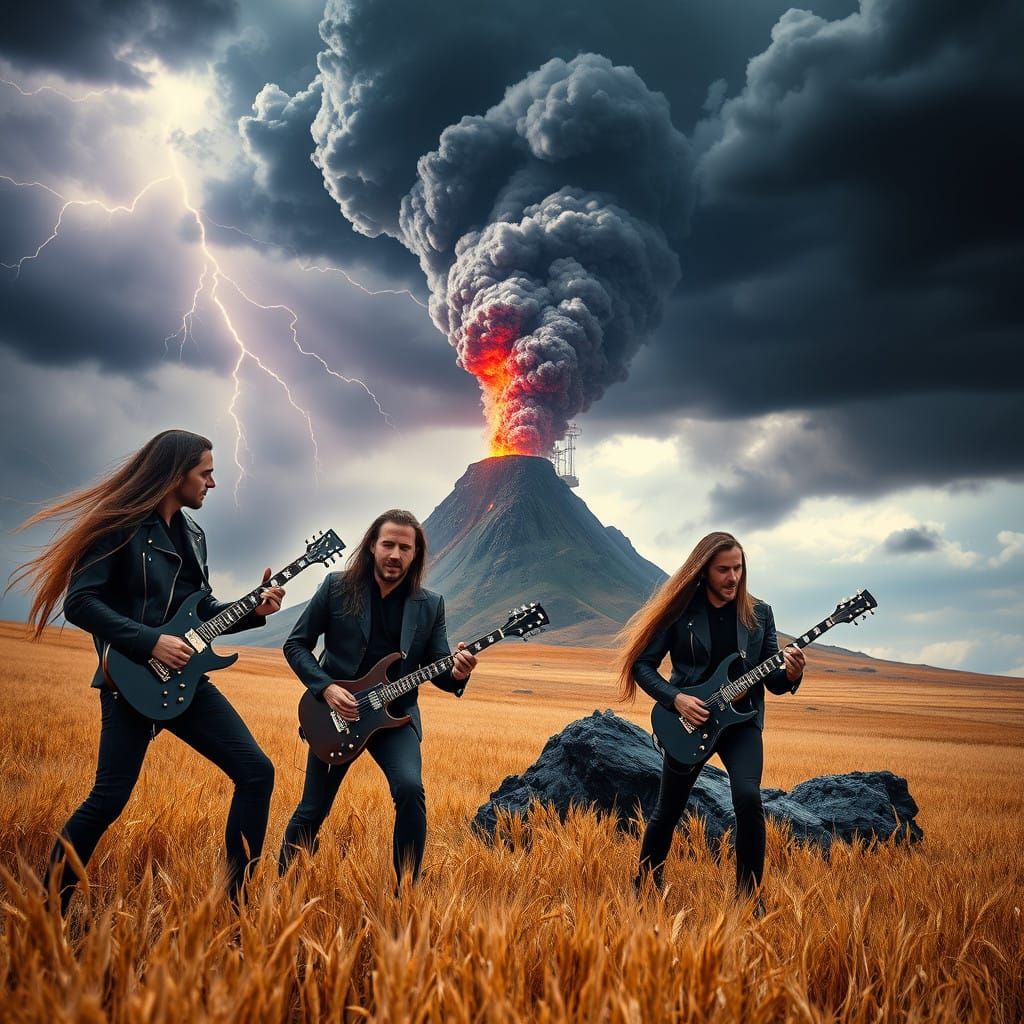 Metallica Rockers Summon Storm in a Golden Wheat Field