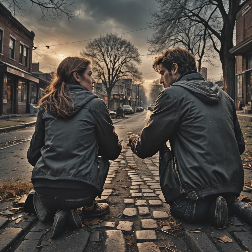 Hyperrealistic Image: The End of Friendship