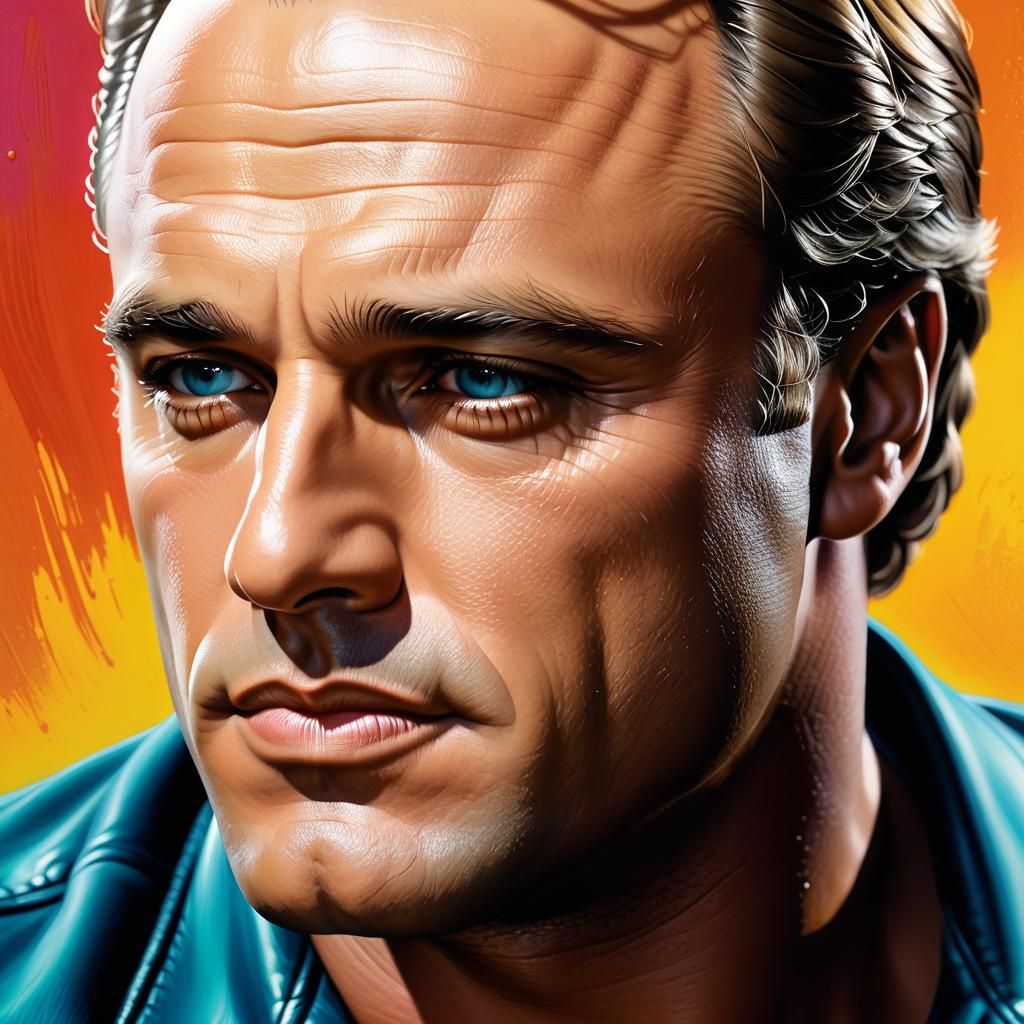 Portrait of Marlon Brando