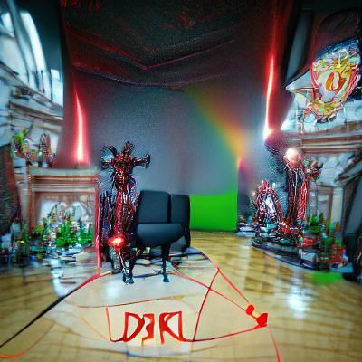 Hyperrealistic 3D Depiction of the Devil