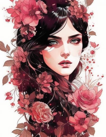 Breathtaking Military Princess with Intricate Details