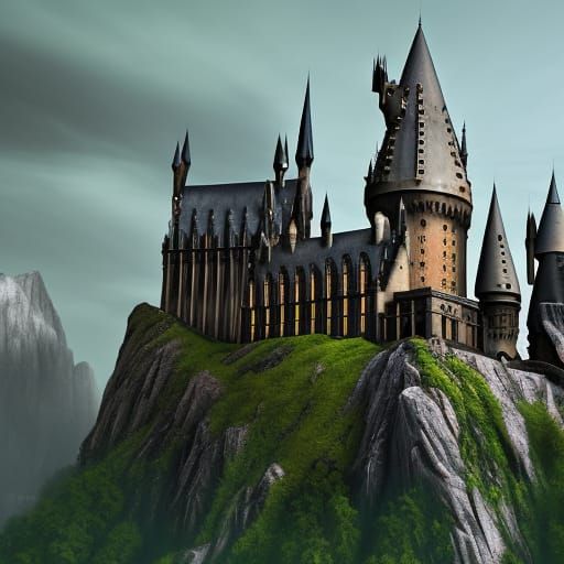 Fantastical Hogwarts Castle Concept Art
