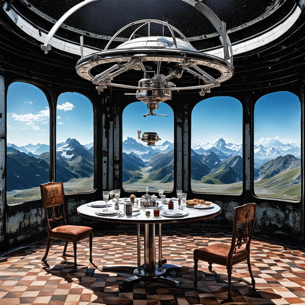 Apocalyptic Dystopia in Style of Old Master Drawings