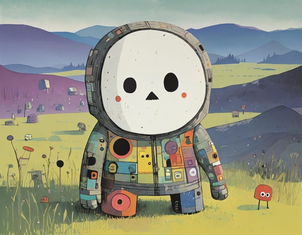 Mashup Masterpiece in Colorful Pixel Art Style