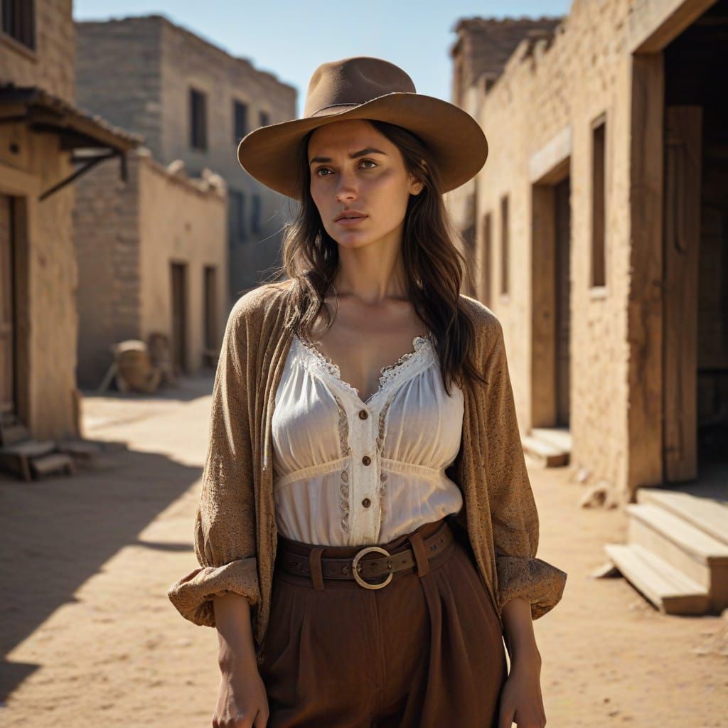 Old West Fashion: A Sergio Leone-Inspired Portrait