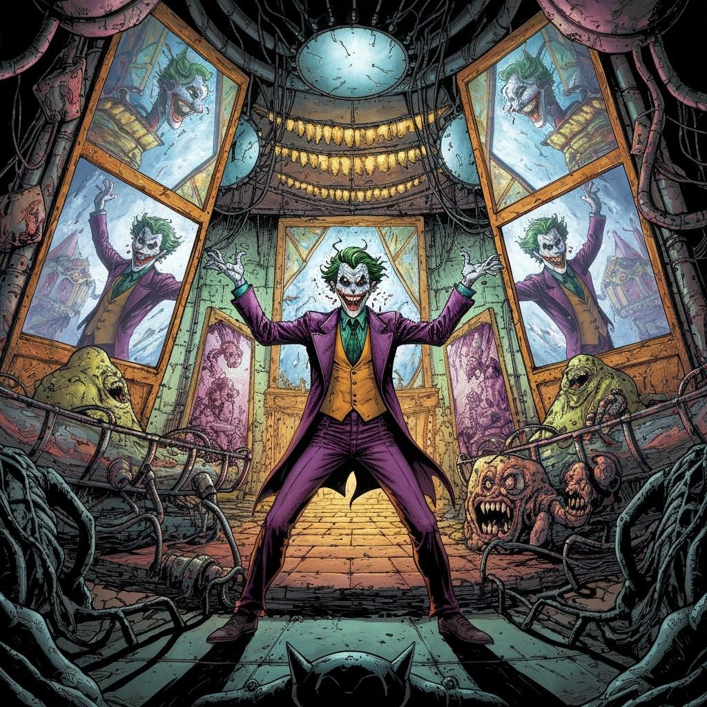 The Joker's Chaotic Fun House Lair