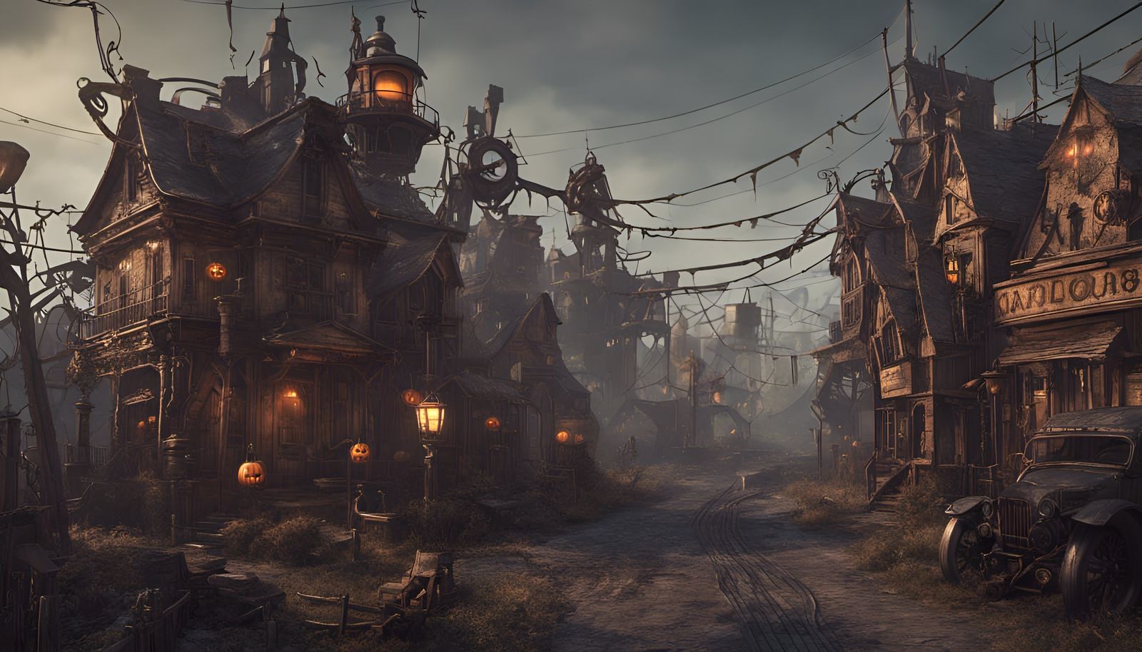 Steampunk Halloween Town