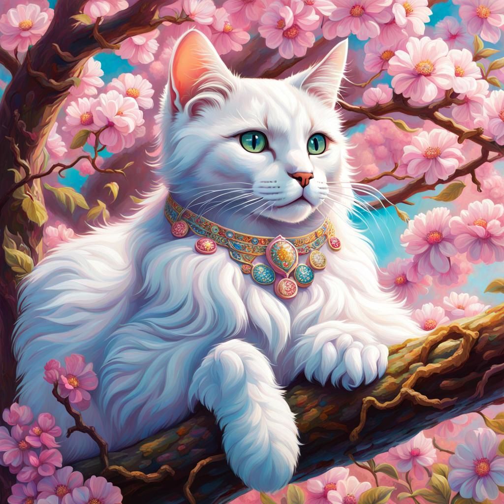 Flower cat
