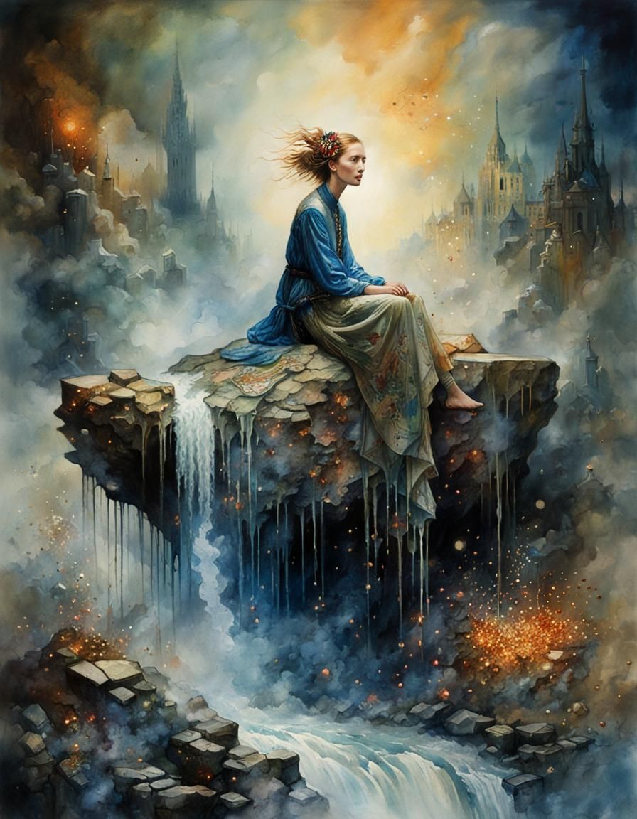 Beautiful Woman Portrait in Hyperrealistic Digital Art