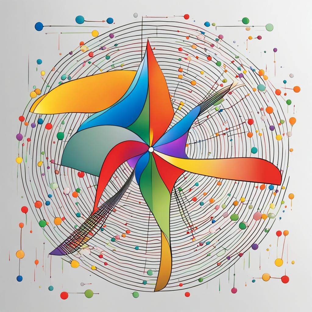 Colorful Wire Funnel: Concentric Circle Design