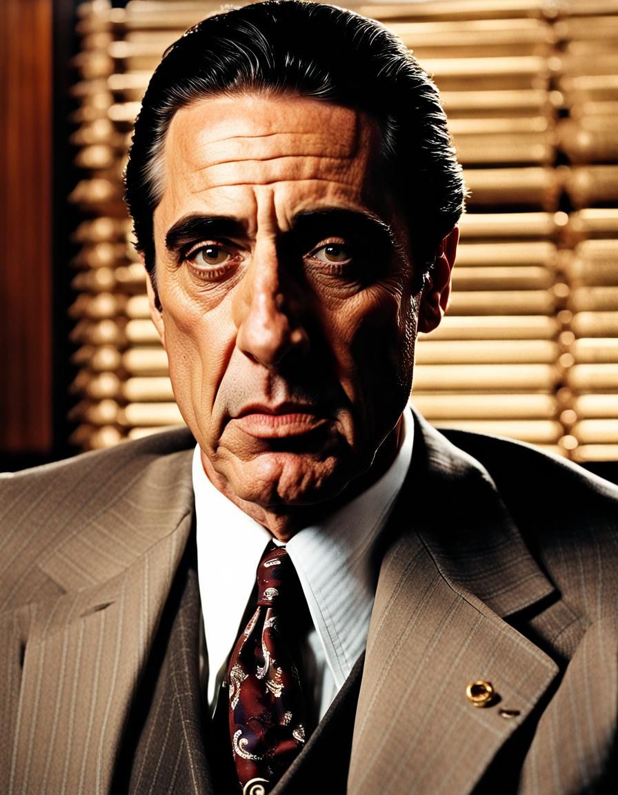 Michael Corleone Portrait in Professional Photography Style