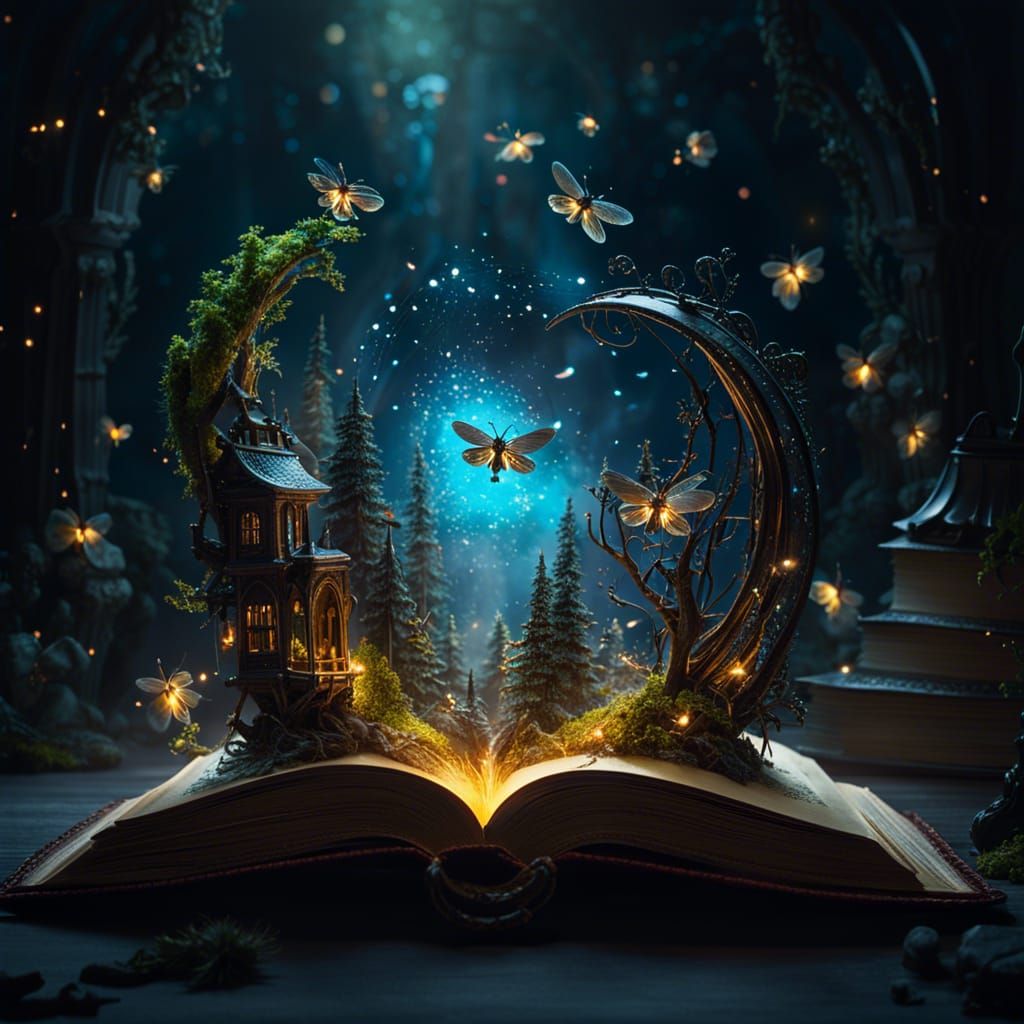 Miniature Fantasy World Emerges from Book