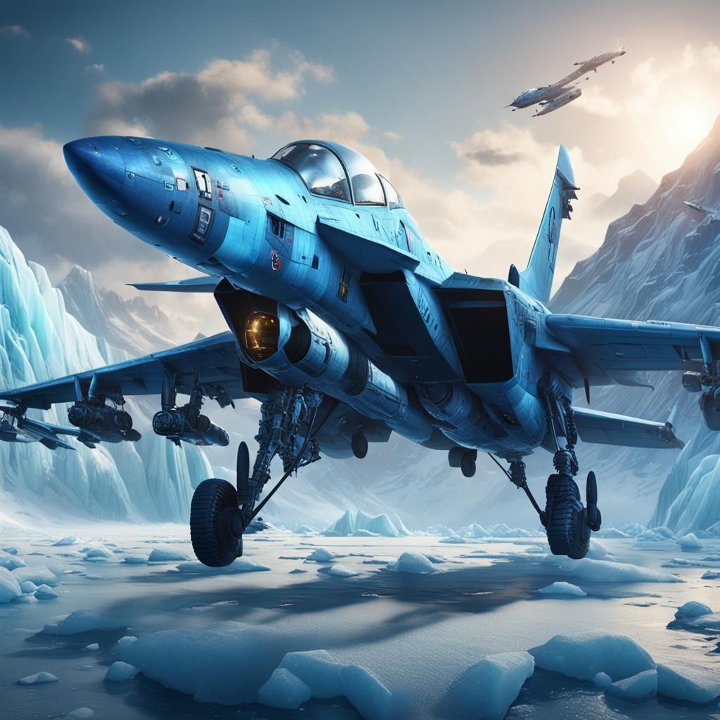 Ice Man Matte Painting in Deep Color