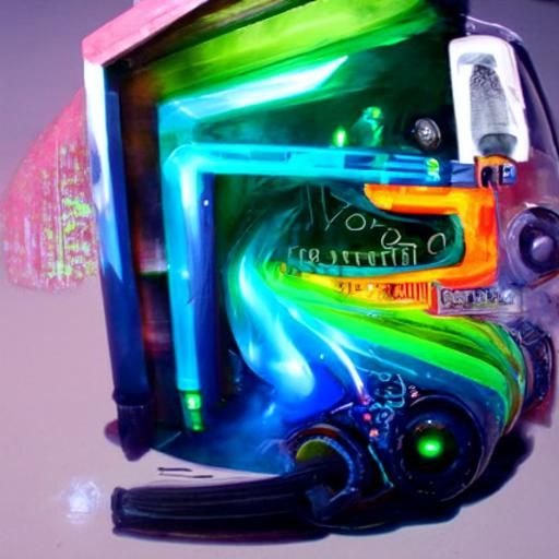 Holographic Calculus Equation in Cyberpunk Steampunk Style