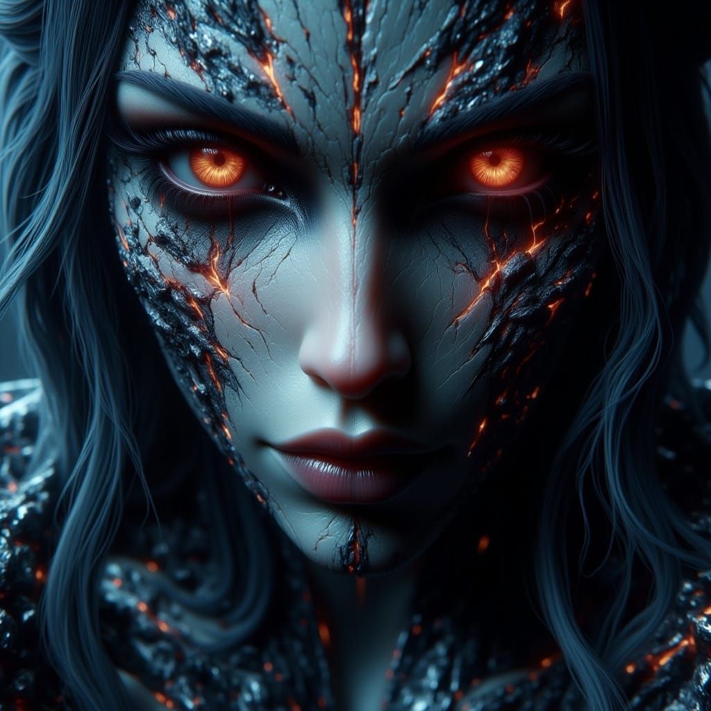 Dark Fantasy Creature in Hyper-Detailed Photorealistic Style