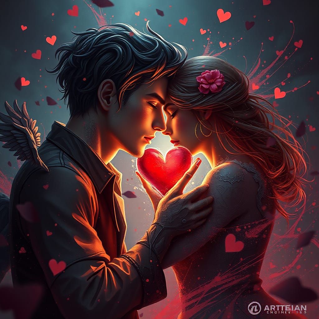 Broken Heart in Lost Romance: Detailed Matte Painting