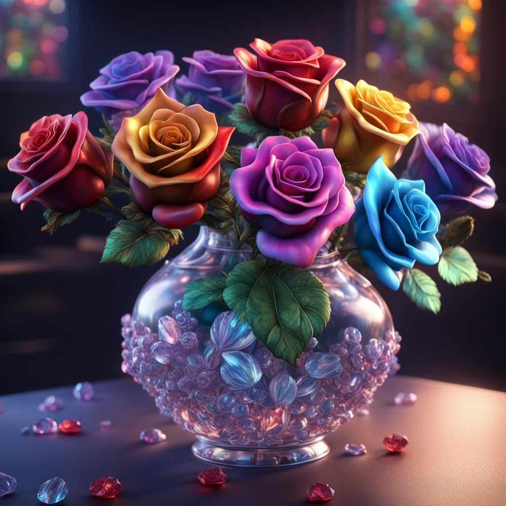 A Rainbow of Roses